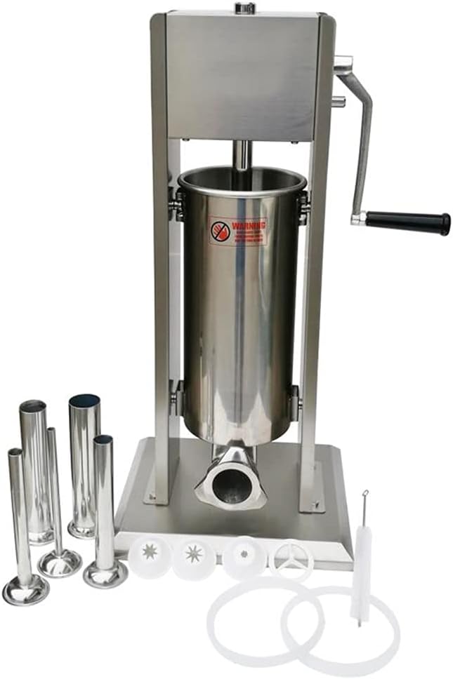 Sausage Stuffer Vertical 5L - Dikey Paslanmaz Çelik Sosis Doldurma Makinesi,