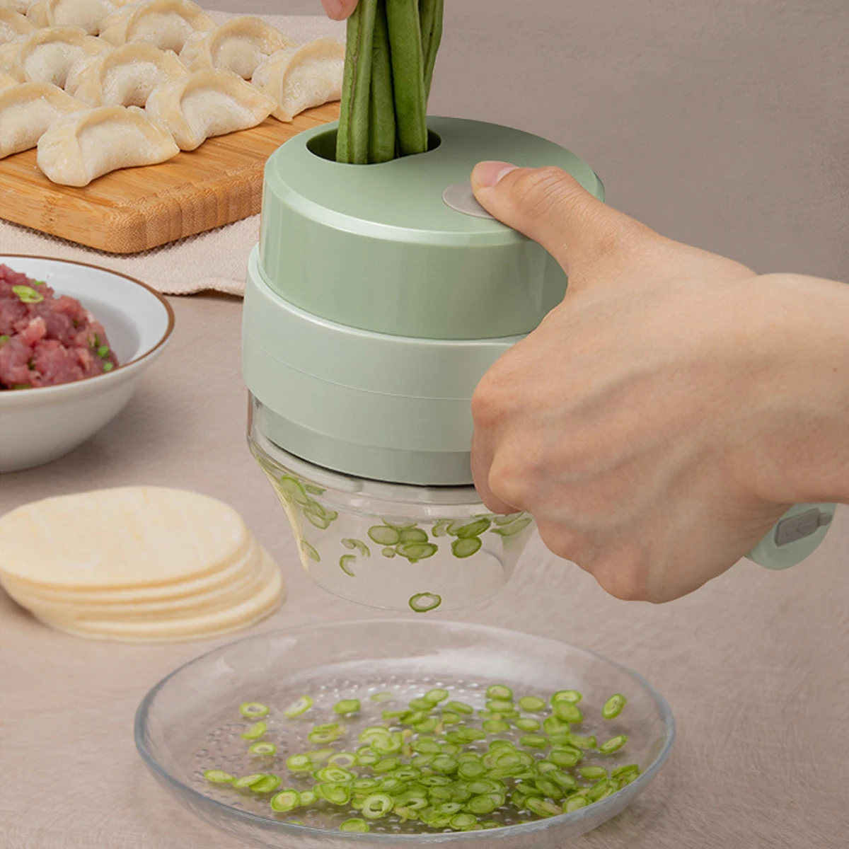 Meat Tenderizer Machine Electric - 4 in 1 El Elektrikli Sebze