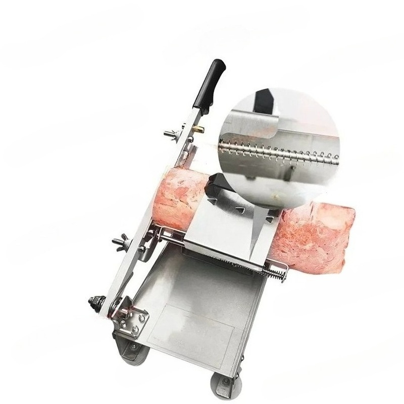Frozen Meat Slicer Manual - Manuel Dondurulmuş Kuzu Rulo Dilimleyici Küçük