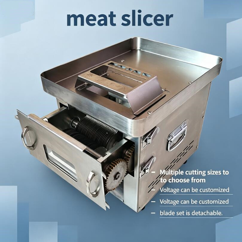Food Slicer Machine Stainless - Elektrikli Et Dilimleyici, Küp Doğrayıcı, Rendeci,