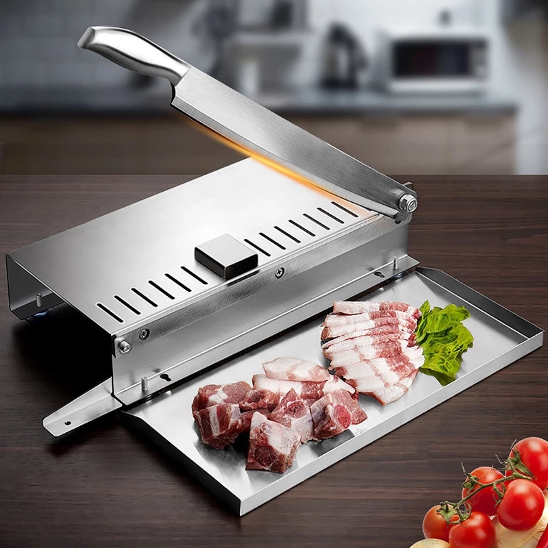 Frozen Meat Slicer Manual - Ticari ev manuel kuzu dilimleme kemik