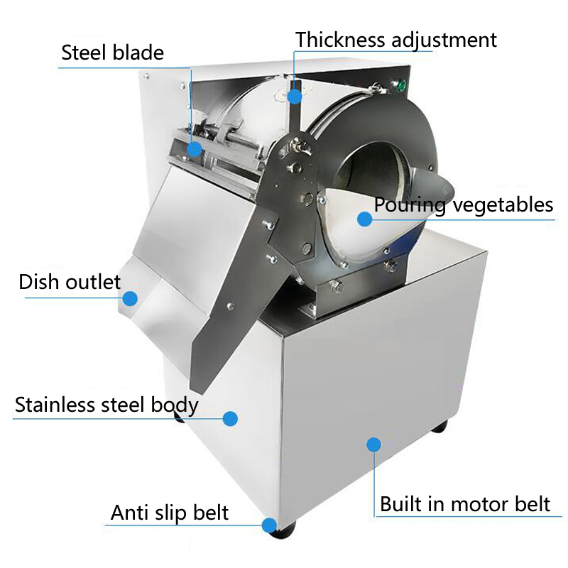 2.5-3Kg/Dakika Elektrikli Gıda - Food Slicer Machine Stainless incelemesi ve fiyatı