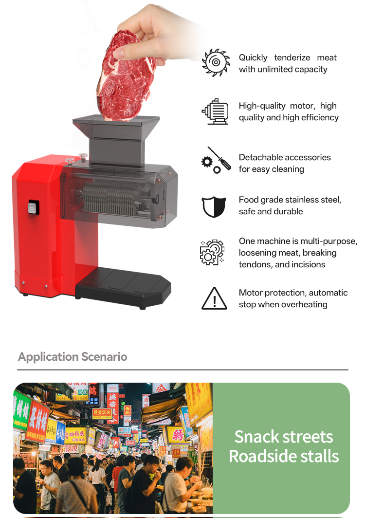 110V/220V Paslanmaz Çelik Elek - Meat Tenderizer Machine Electric incelemesi ve fiyatı