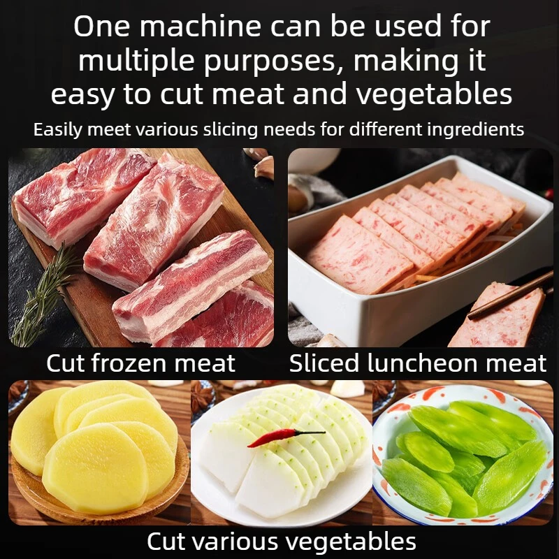 Paslanmaz Çelikten Yapılmış, E - Frozen Meat Slicer Manual incelemesi ve fiyatı