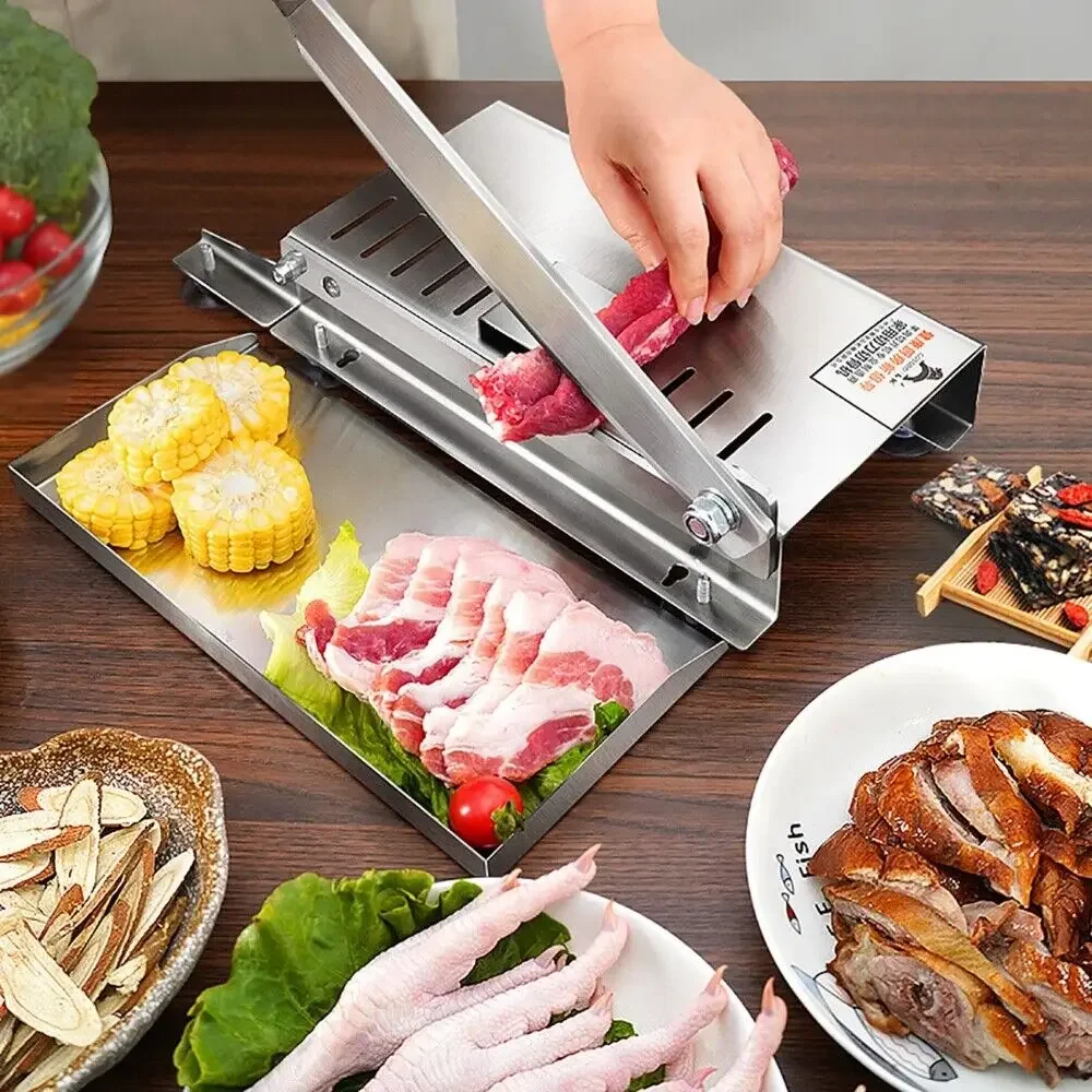 Ticari ev manuel kuzu dilimlem - Frozen Meat Slicer Manual incelemesi ve fiyatı