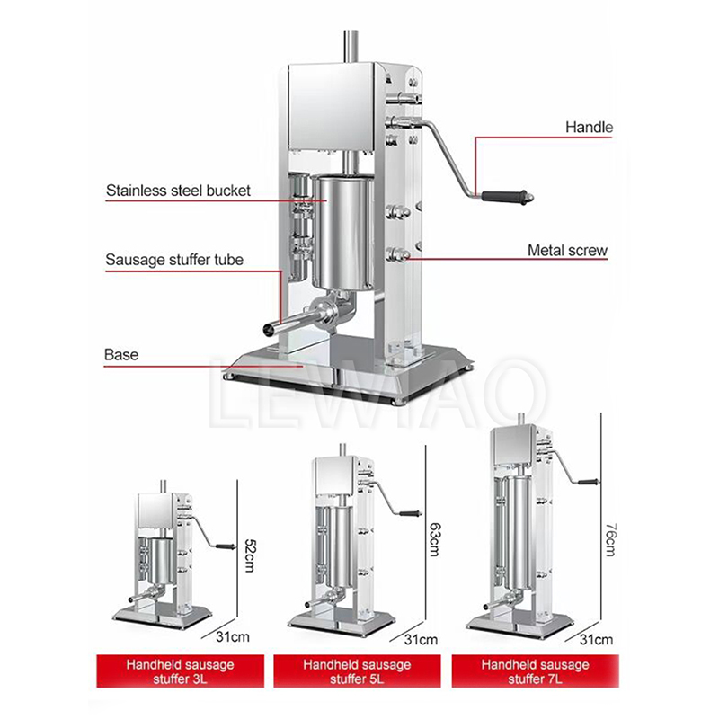 Ticari ve Ev Tipi Sosis Yapma  - Sausage Stuffer Vertical 5L incelemesi ve fiyatı