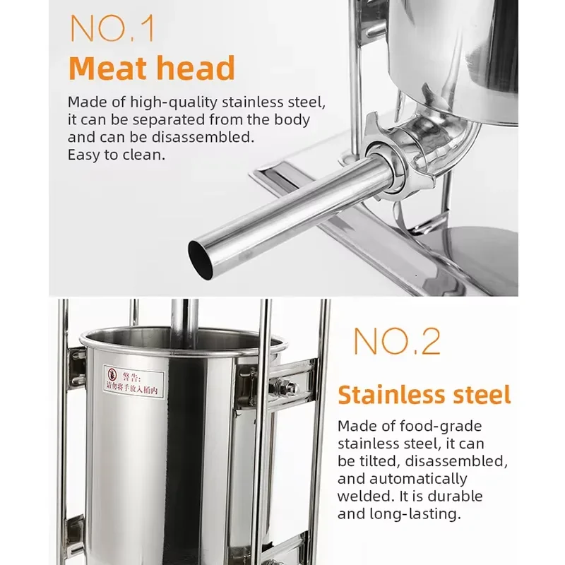 Dikey Manuel Sosis Doldurucu 3 - Sausage Stuffer Vertical 5L incelemesi ve fiyatı